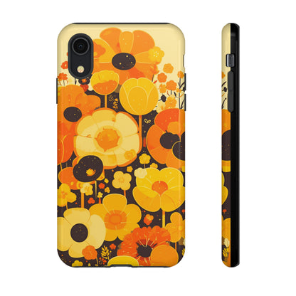 Retro Floral Pattern Illustrations iPhone Case / Samsung Case, Gift for Floral Lovers, Gift for Her