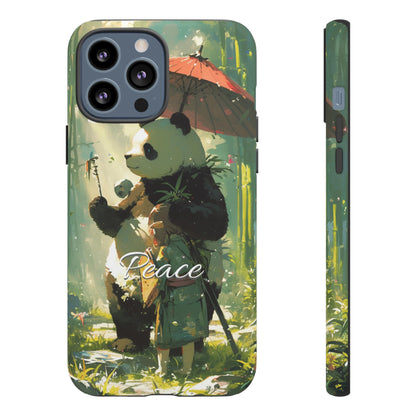 Japanese Aesthetic Vintage Panda iPhone Case / Samsung Case | "Peace"