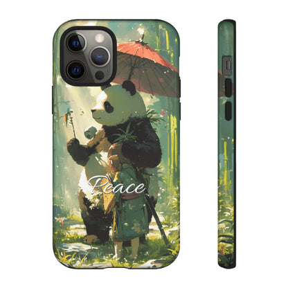 Japanese Aesthetic Vintage Panda iPhone Case / Samsung Case | "Peace"