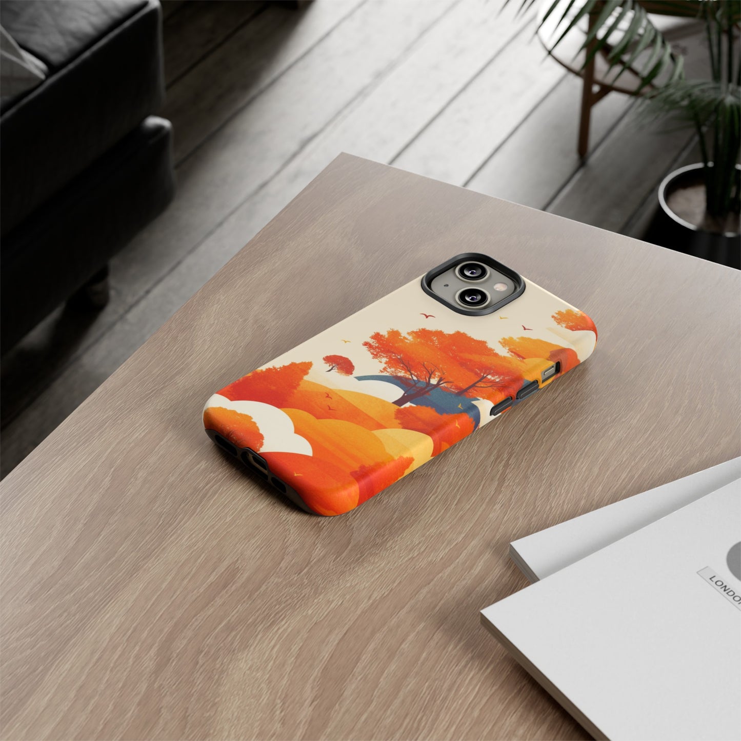 Orange Retro Landscape iPhone Case / Samsung Case