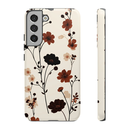 Minimalistic Tall Wildflowers iPhone Case