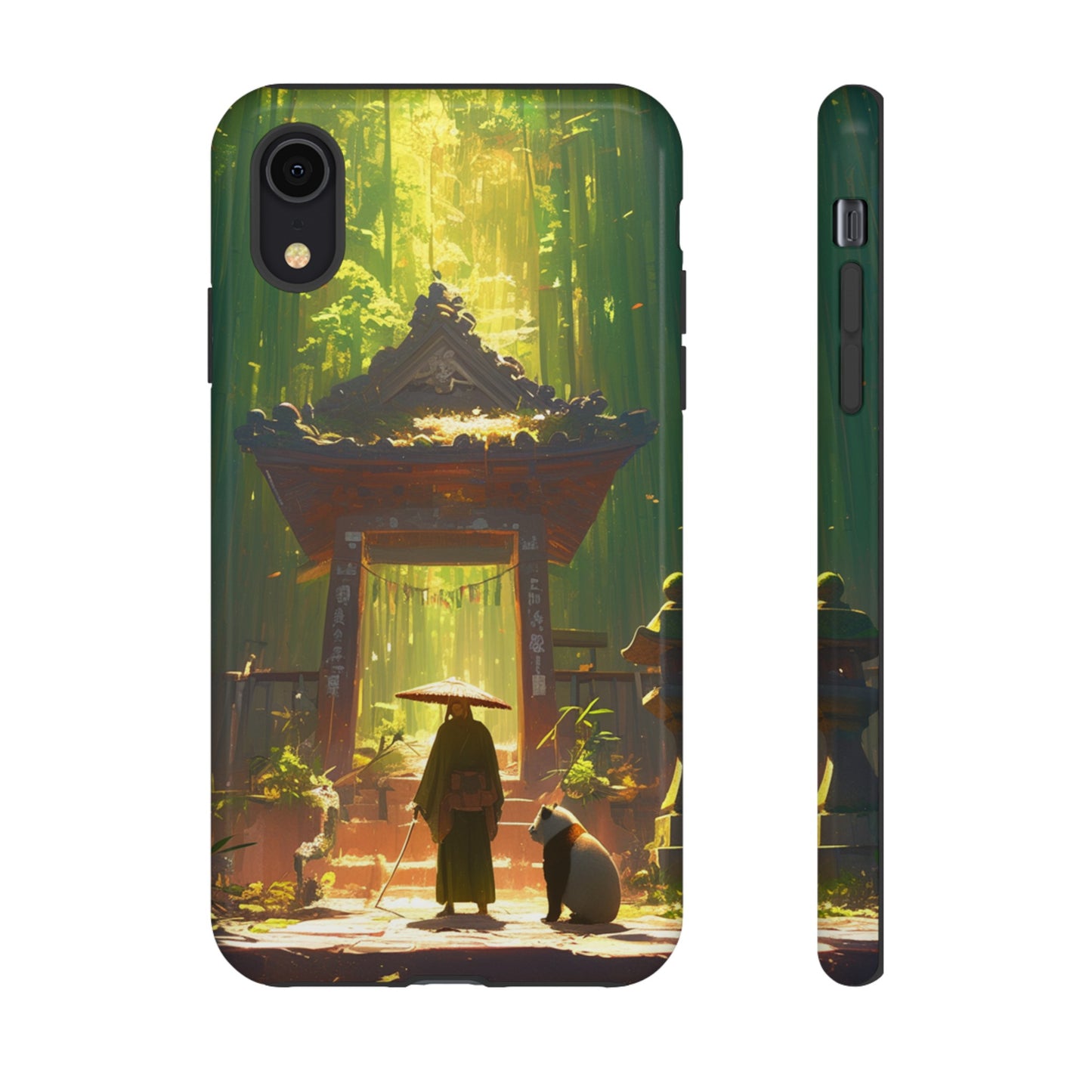 Vintage Japanese PandaTemple Aesthetic iPhone Case, iPhone 15 Pro Max 14 13 12 11 Mini, Samsung Galaxy S23 S22, Google Pixel 7 6 Pro