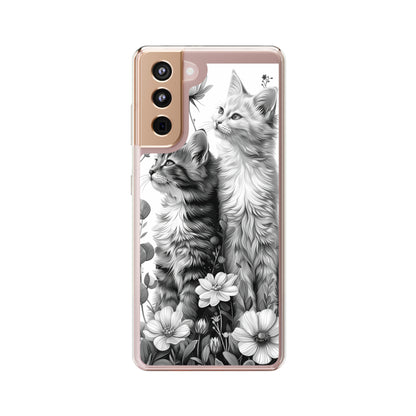 Kittens and Flowers | Clear iPhone Case / Samsung Case