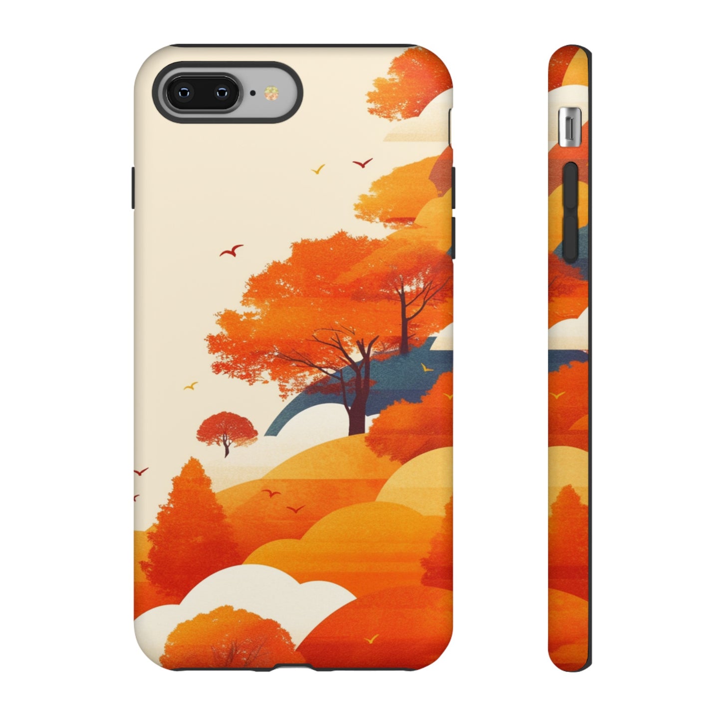 Orange Retro Landscape iPhone Case / Samsung Case