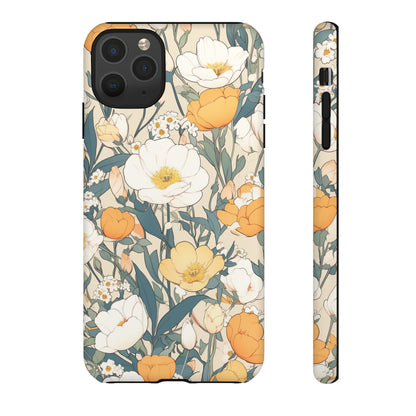 Tall White Flowers iPhone Case / Samsung Case