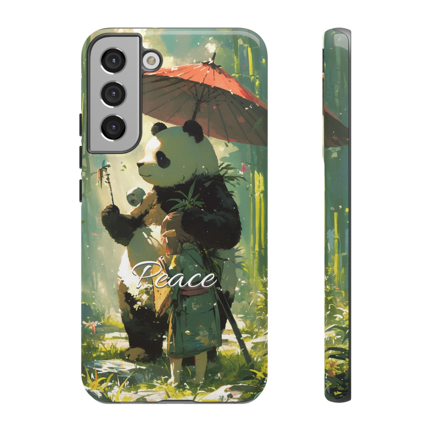 Japanese Aesthetic Vintage Panda iPhone Case / Samsung Case | "Peace"