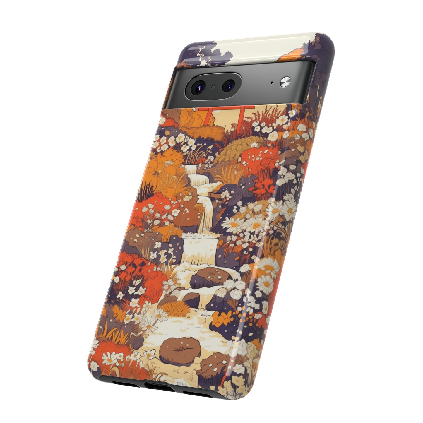 Rising Mountains & Rapid Rivers, Wildflower iPhone Case