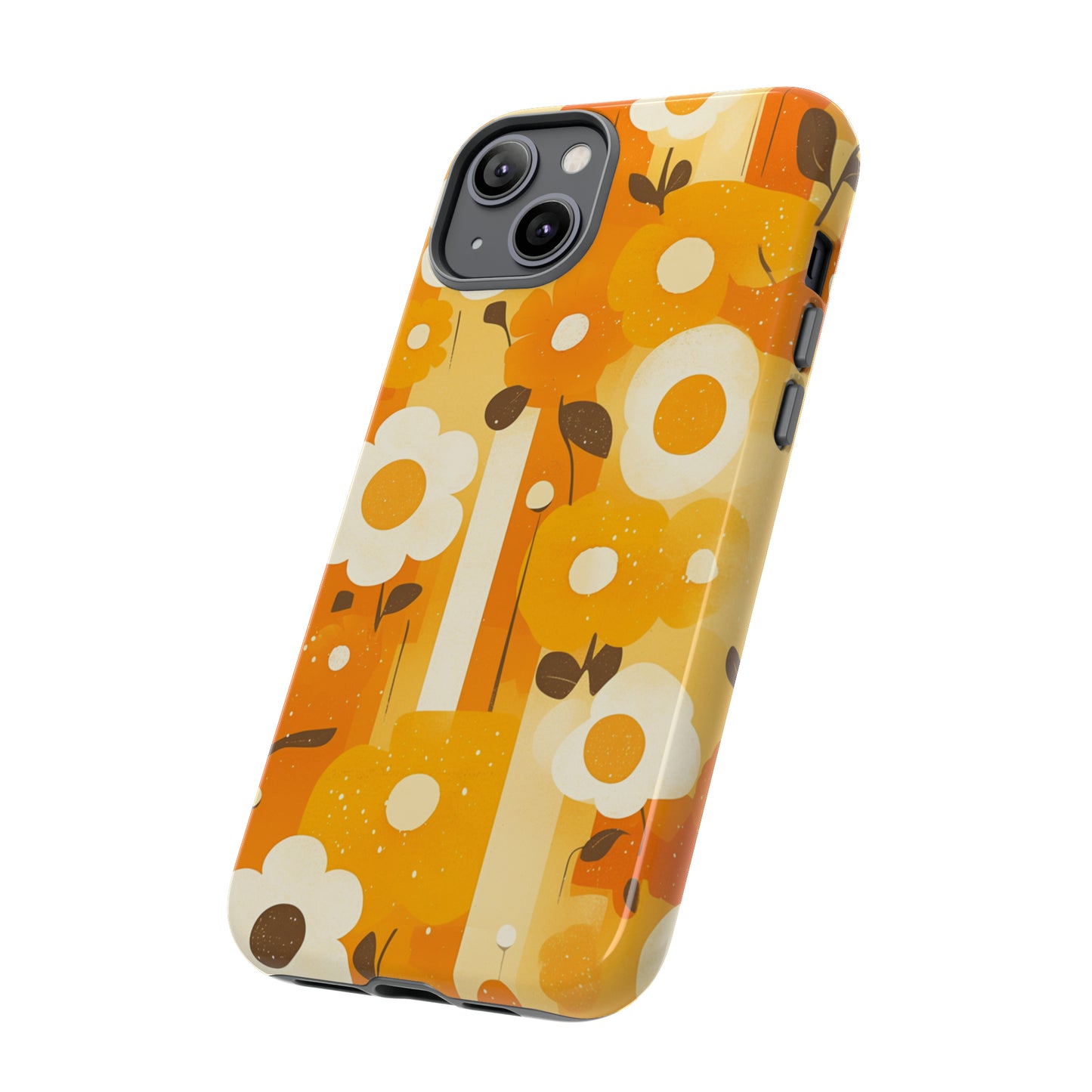 Retro 70s Abstract Flower Patterns iPhone Case / Samsung Case