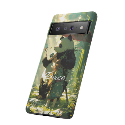 Japanese Aesthetic Vintage Panda iPhone Case / Samsung Case | "Peace"