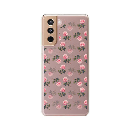 Pink Flower Pattern | Clear iPhone Case / Samsung Case