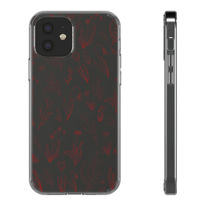 Velvet Floral Sea | Clear iPhone Case / Samsung Case