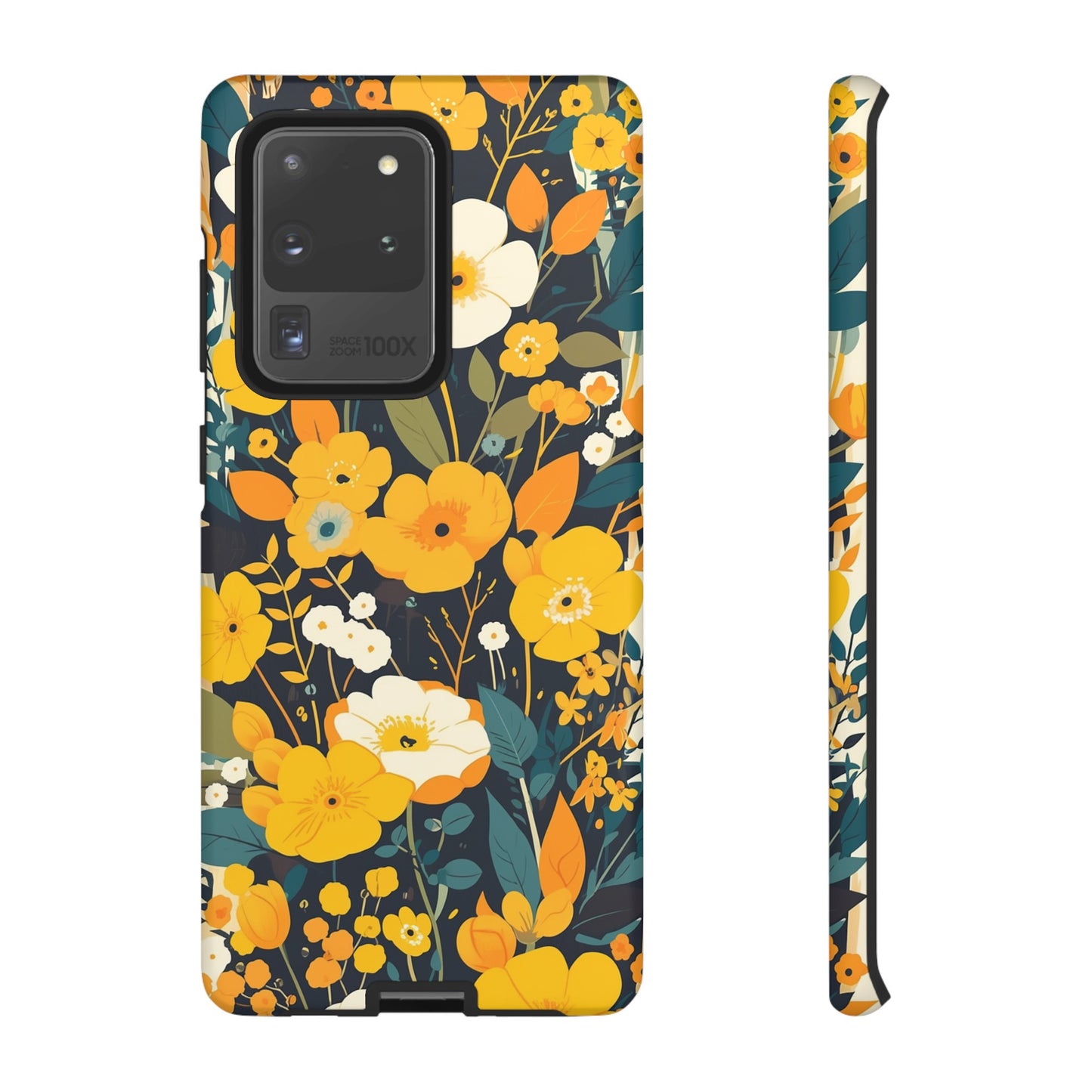 Retro Yellow Flowers iPhone Case / Samsung Case