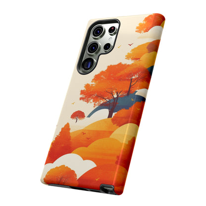 Orange Retro Landscape iPhone Case / Samsung Case