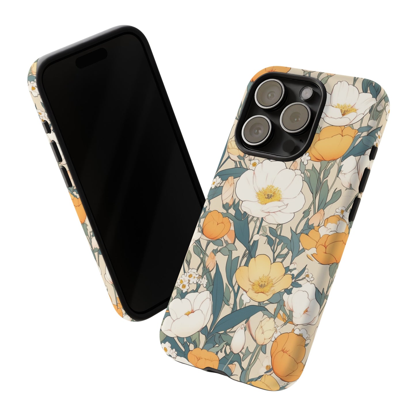 Tall White Flowers iPhone Case / Samsung Case