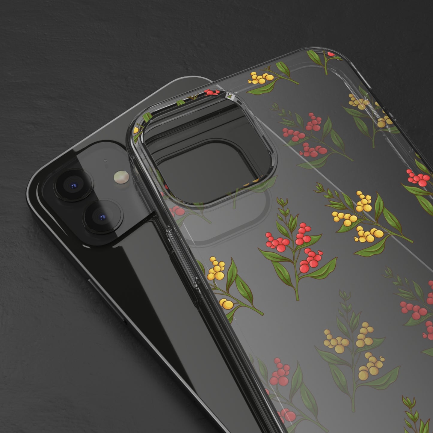 Spring Flower Pattern | Clear iPhone Case / Samsung Case