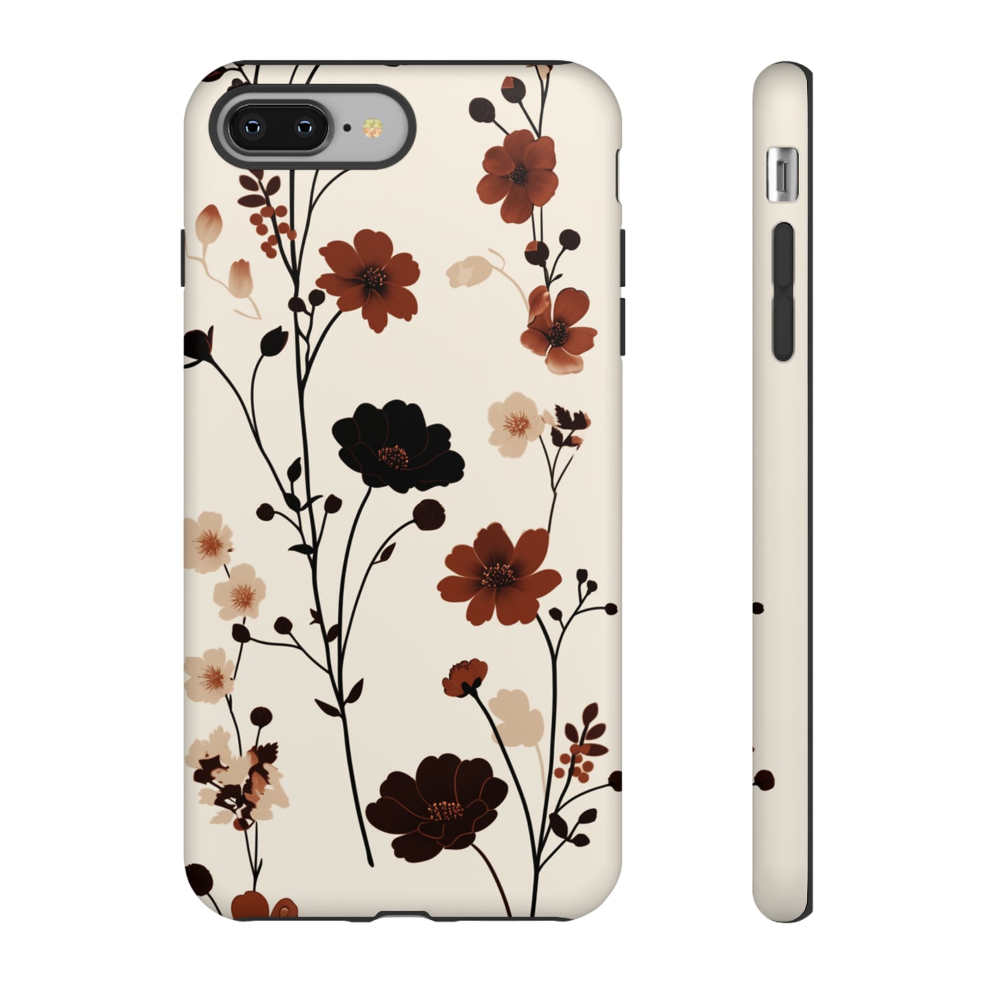 Minimalistic Tall Wildflowers iPhone Case