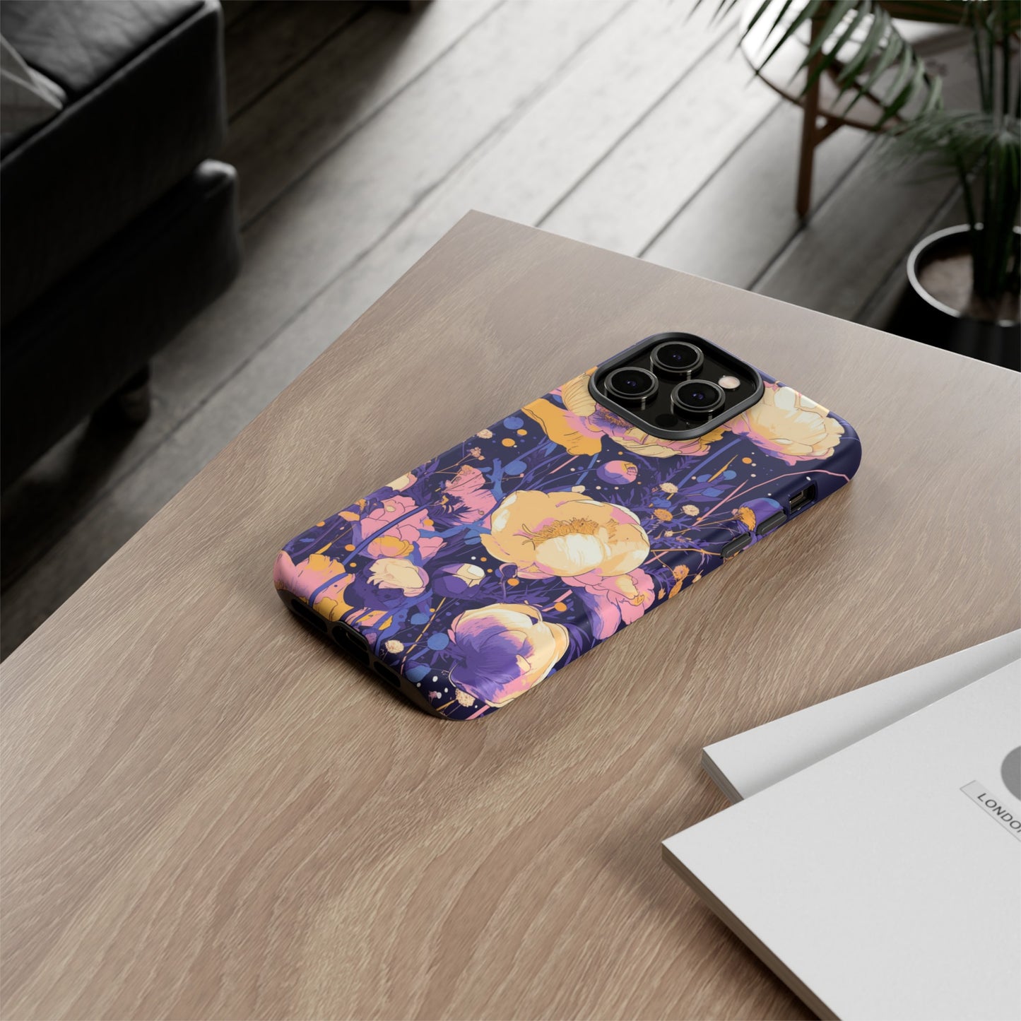 Night Cotton Flowers iPhone Case / Samsung Case