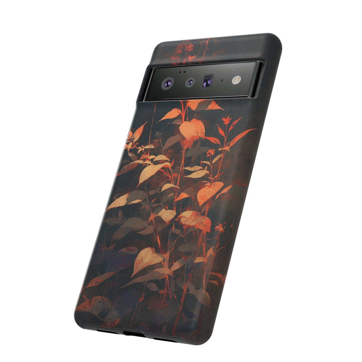 Black Blooms Wildflower iPhone Case