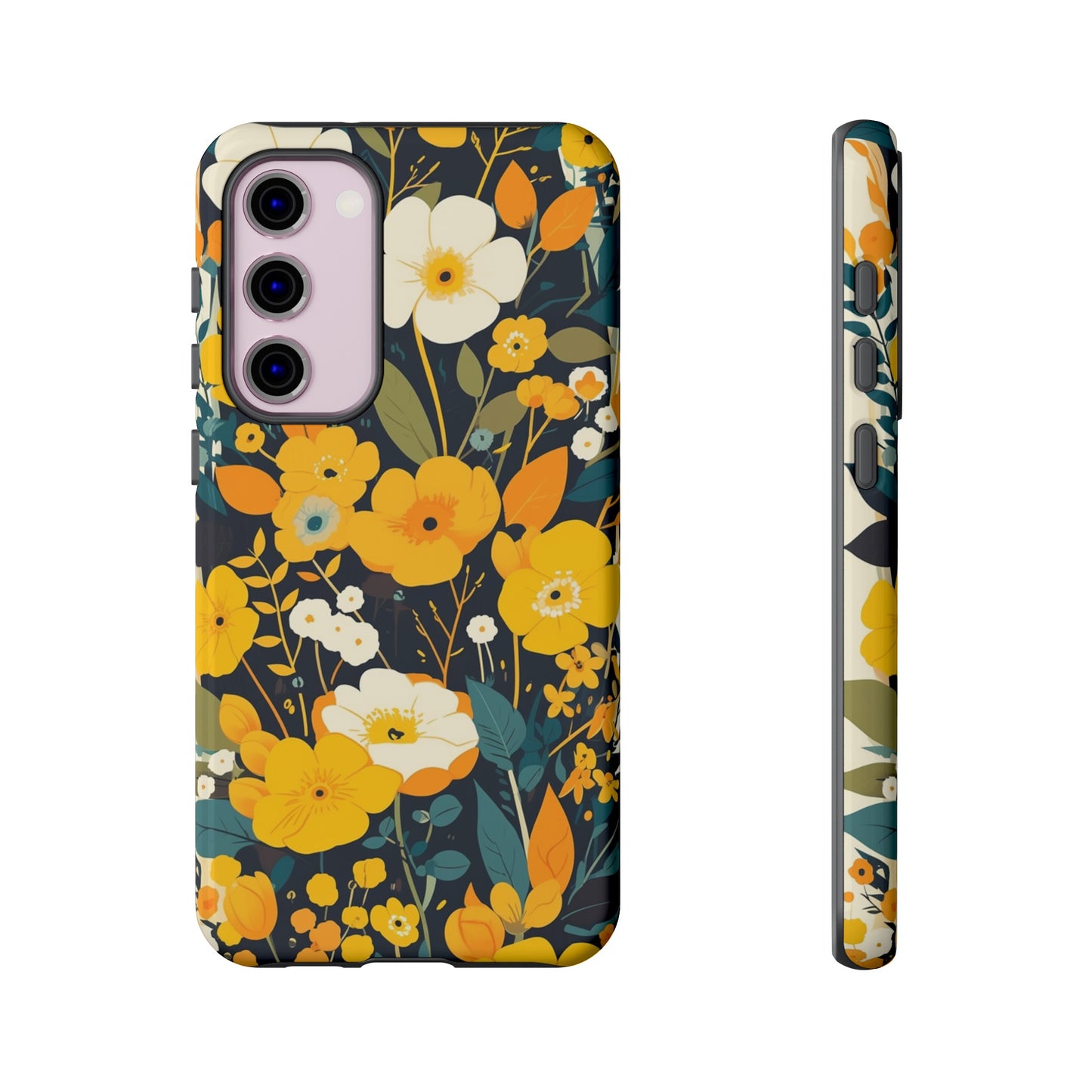 Retro Yellow Flowers iPhone Case / Samsung Case