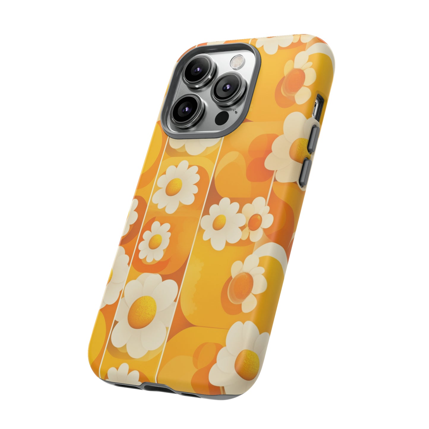 Yellow Floral Pattern Retro iPhone Case / Samsung Case