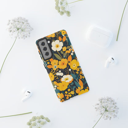 Retro Yellow Flowers iPhone Case / Samsung Case