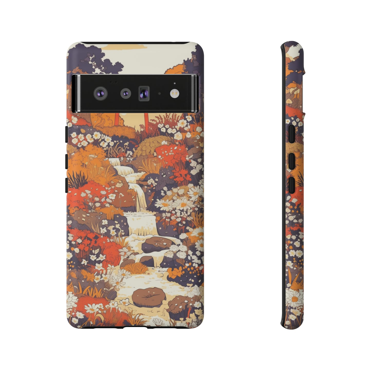 Rising Mountains & Rapid Rivers, Wildflower iPhone Case