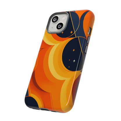 Orange & Black Groovy Patterns iPhone Case / Samsung Case