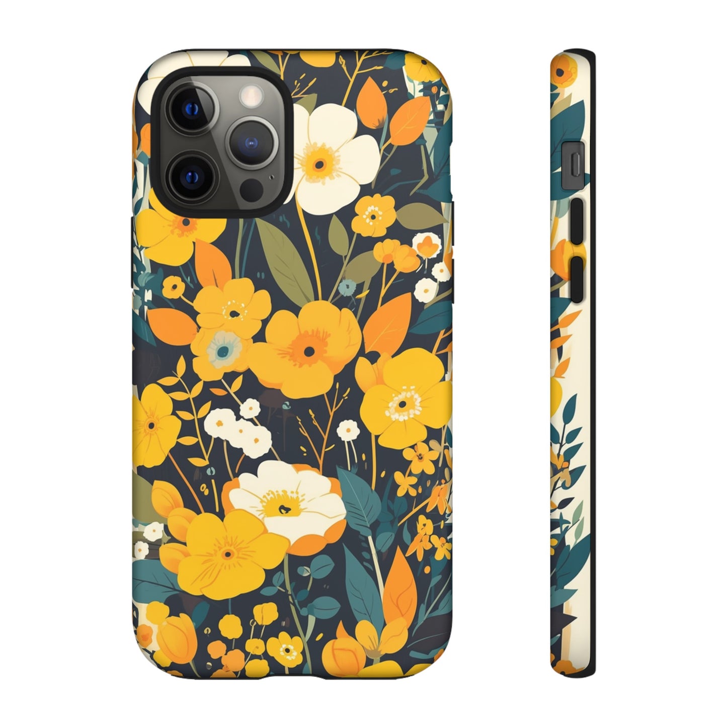 Retro Yellow Flowers iPhone Case / Samsung Case