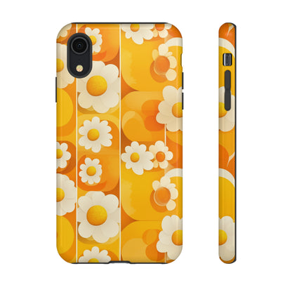 Yellow Floral Pattern Retro iPhone Case / Samsung Case