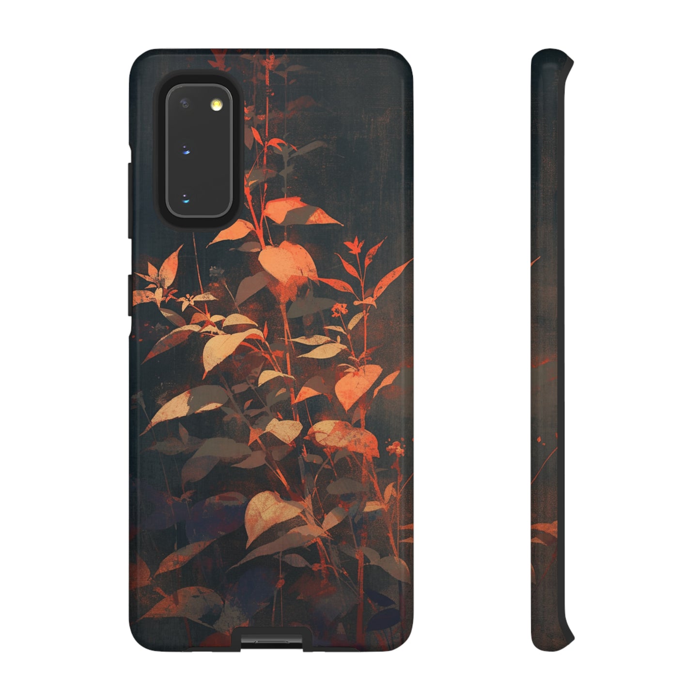 Black Blooms Wildflower iPhone Case