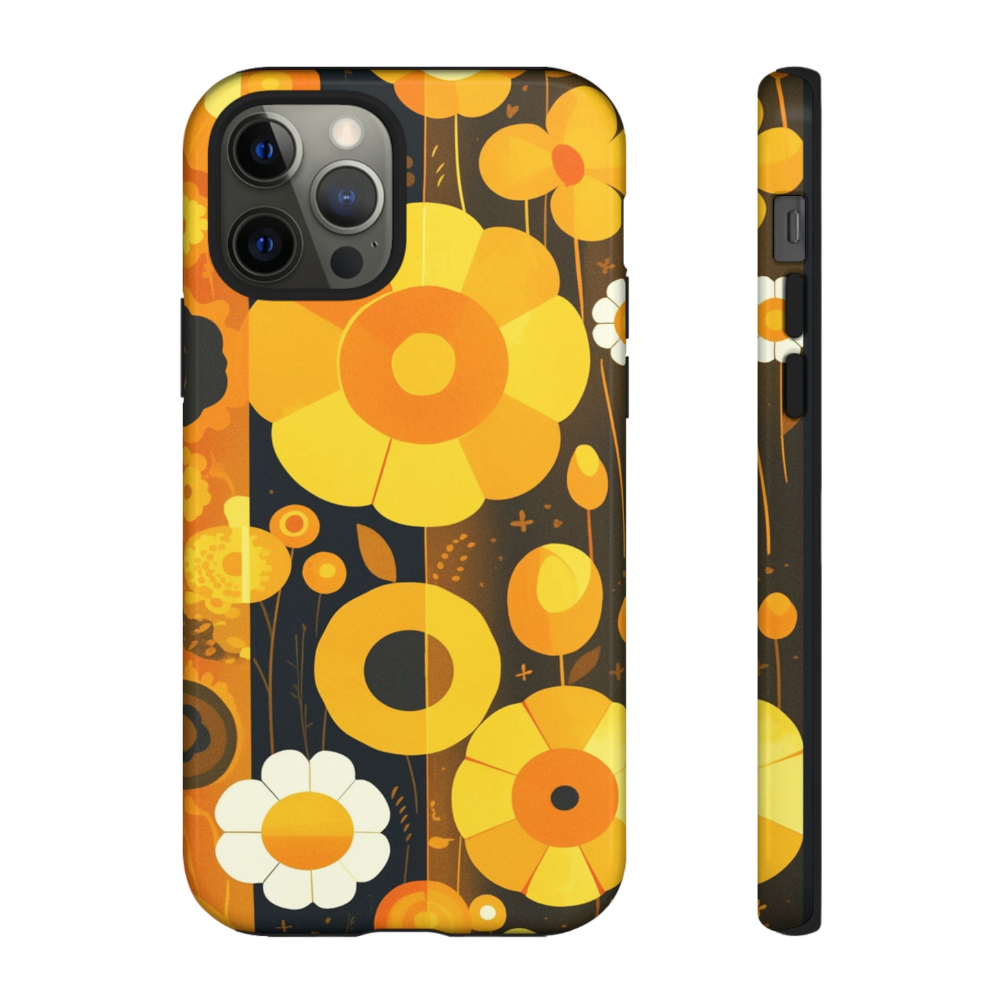 Floral Lines Retro iPhone Case / Samsung Case