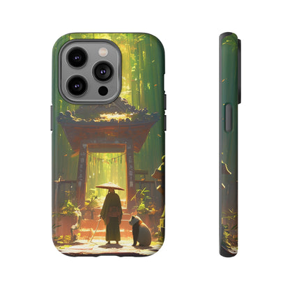 Vintage Japanese PandaTemple Aesthetic iPhone Case, iPhone 15 Pro Max 14 13 12 11 Mini, Samsung Galaxy S23 S22, Google Pixel 7 6 Pro