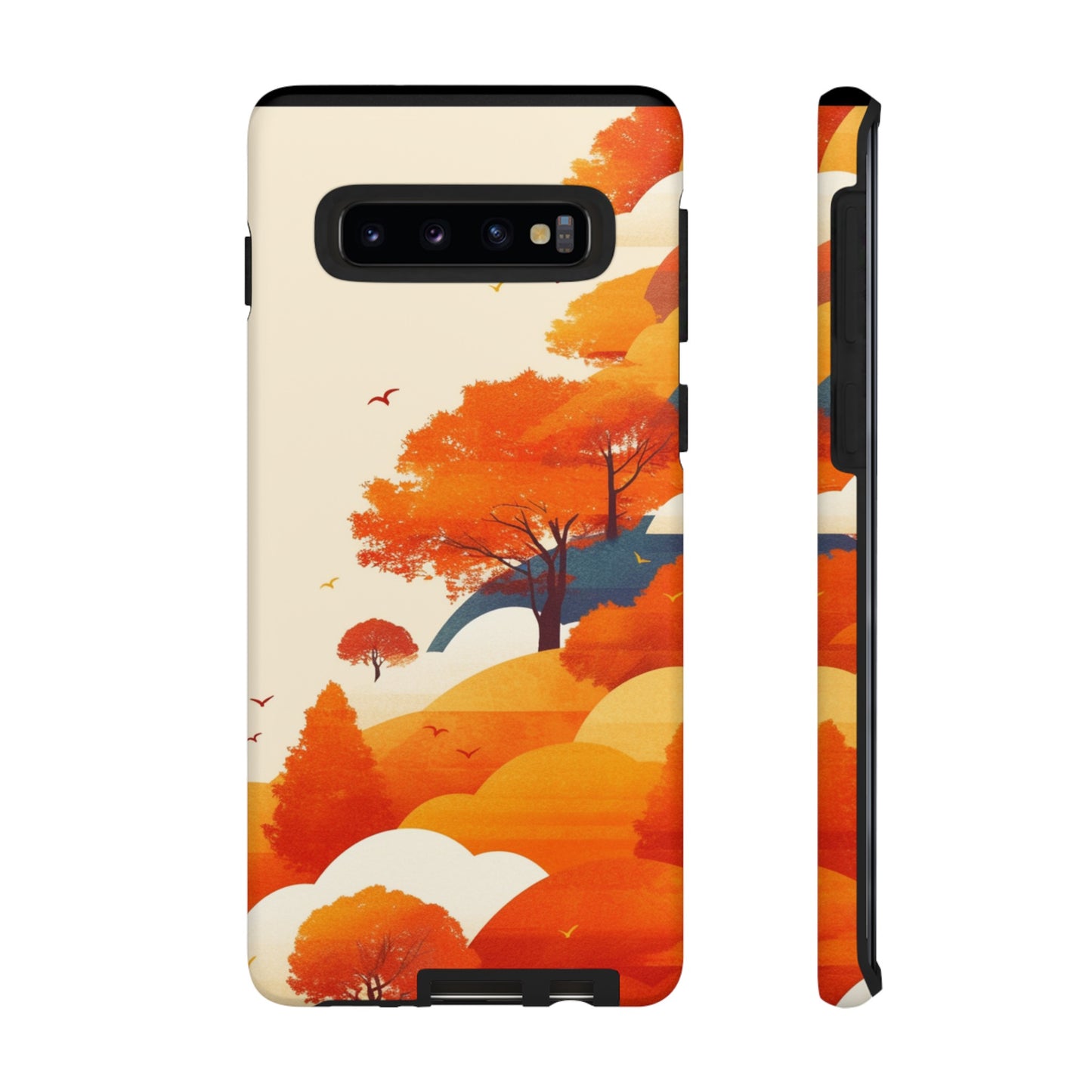 Orange Retro Landscape iPhone Case / Samsung Case