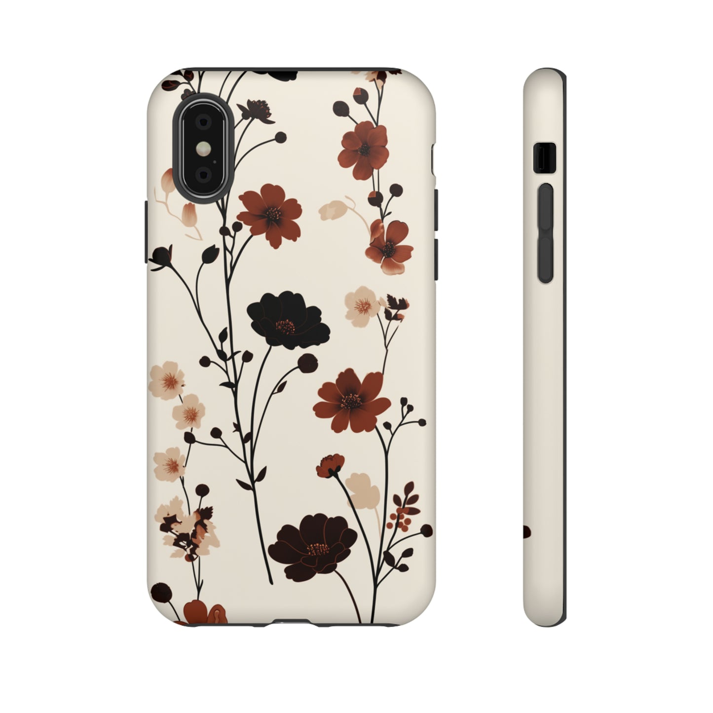 Minimalistic Tall Wildflowers iPhone Case