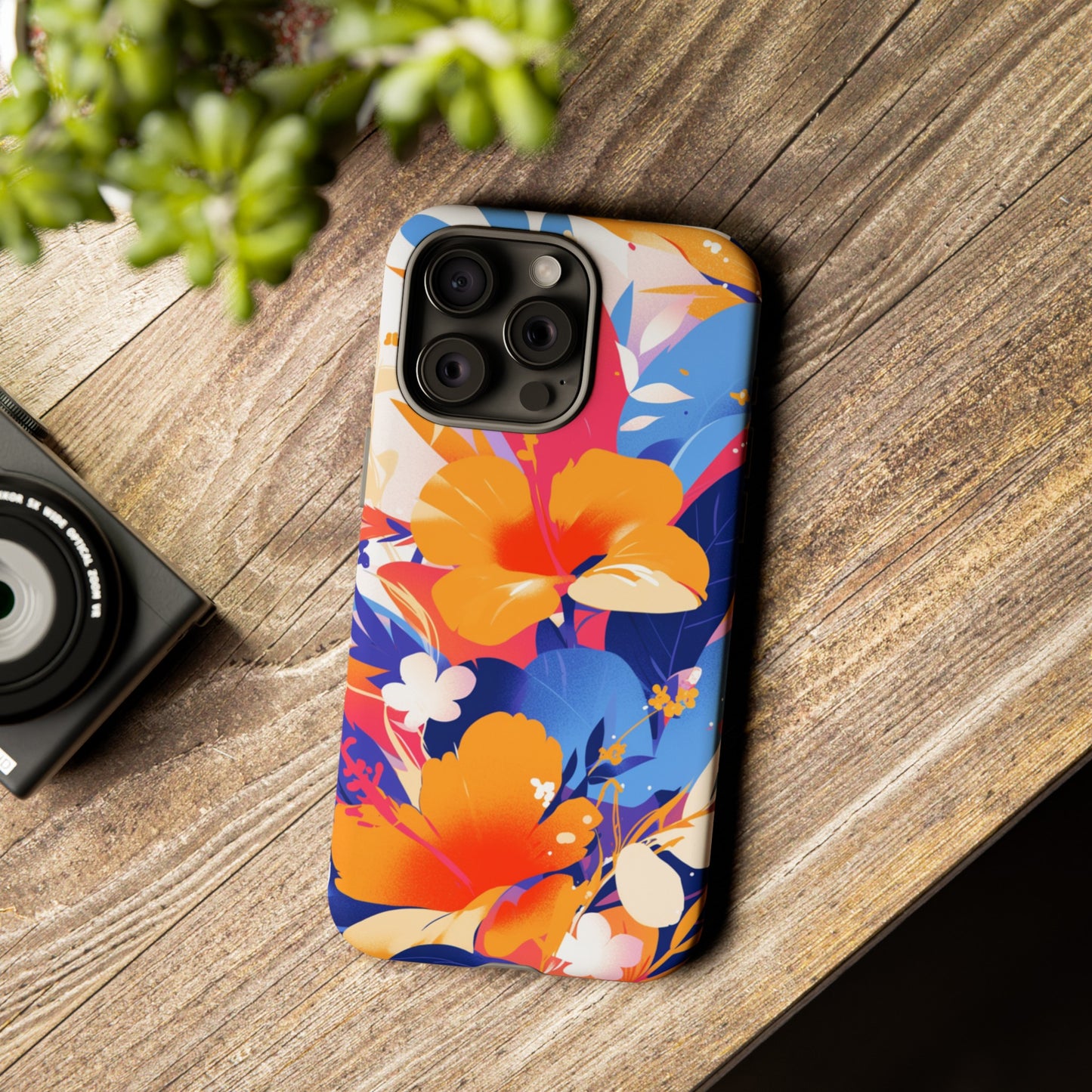 Vintage Abstract Flowers iPhone Case / Samsung Case