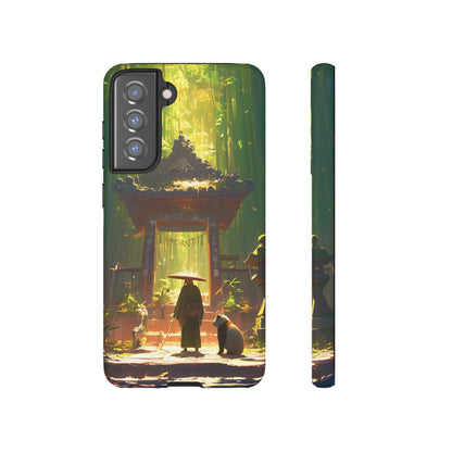 Vintage Japanese PandaTemple Aesthetic iPhone Case, iPhone 15 Pro Max 14 13 12 11 Mini, Samsung Galaxy S23 S22, Google Pixel 7 6 Pro