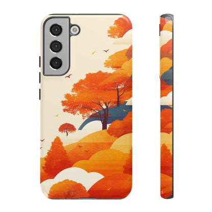 Orange Retro Landscape iPhone Case / Samsung Case