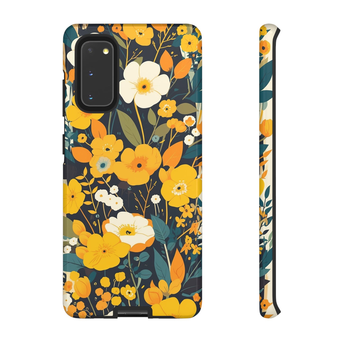 Retro Yellow Flowers iPhone Case / Samsung Case