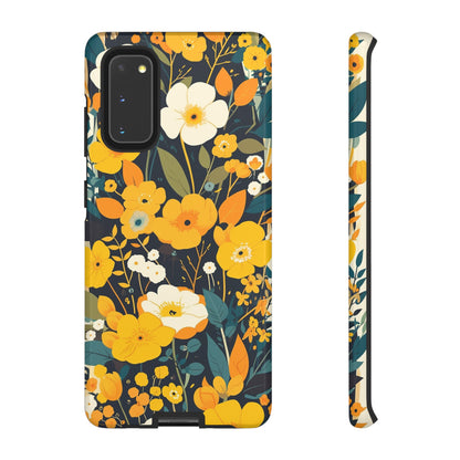 Retro Yellow Flowers iPhone Case / Samsung Case