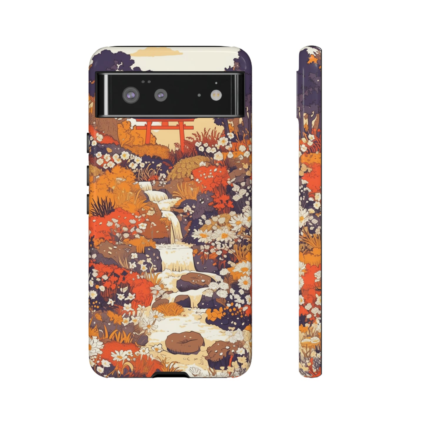 Rising Mountains & Rapid Rivers, Wildflower iPhone Case