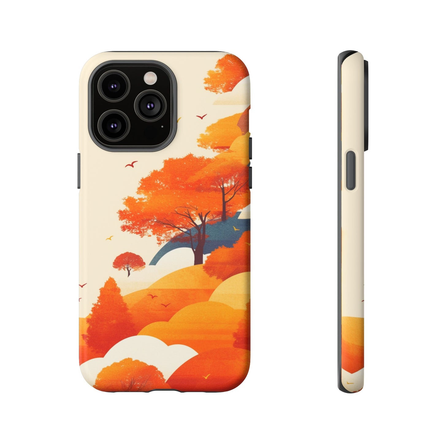 Orange Retro Landscape iPhone Case / Samsung Case