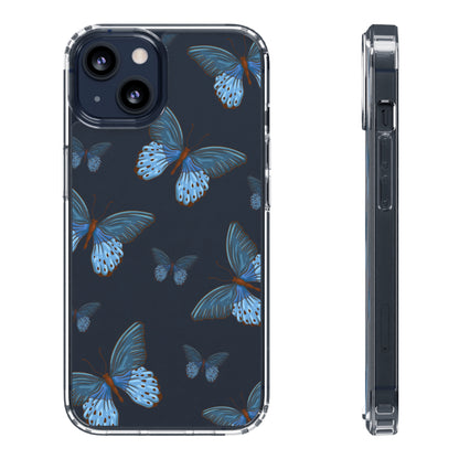 Blue Butterfly | Clear iPhone Case / Samsung Case