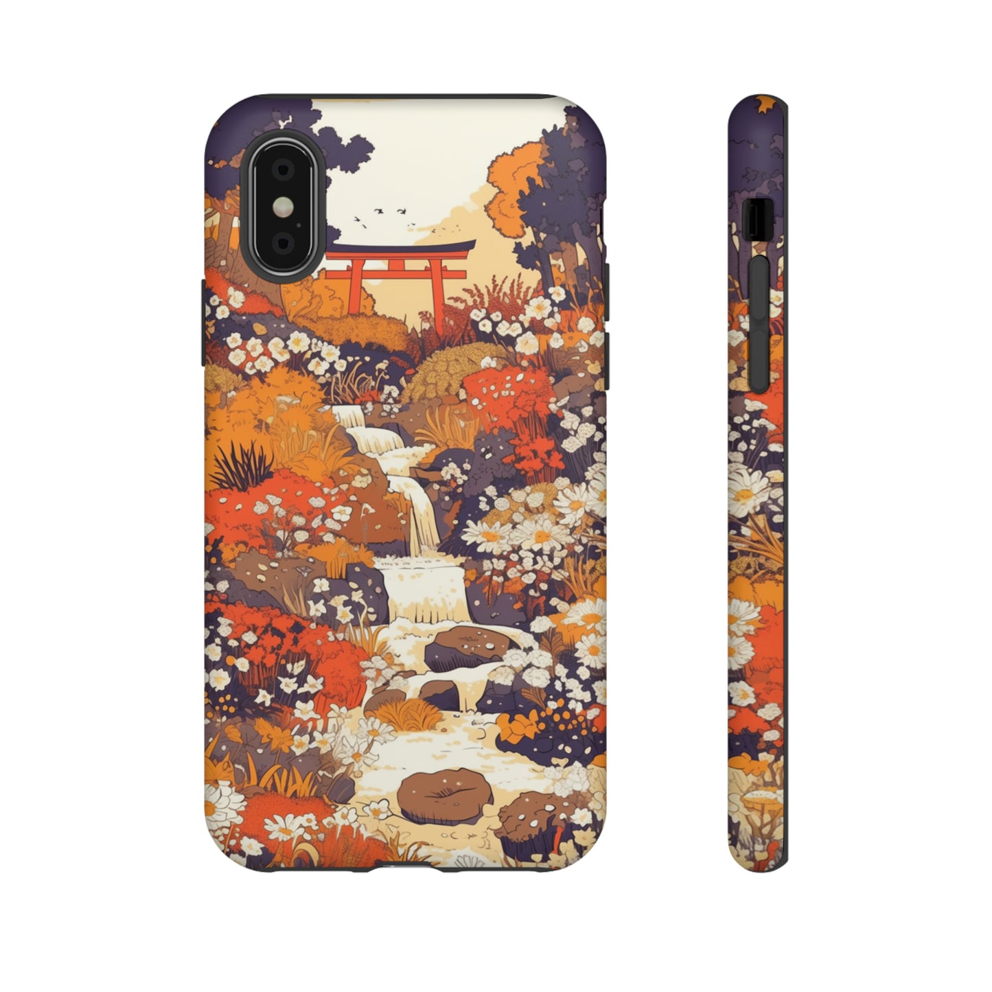 Rising Mountains & Rapid Rivers, Wildflower iPhone Case