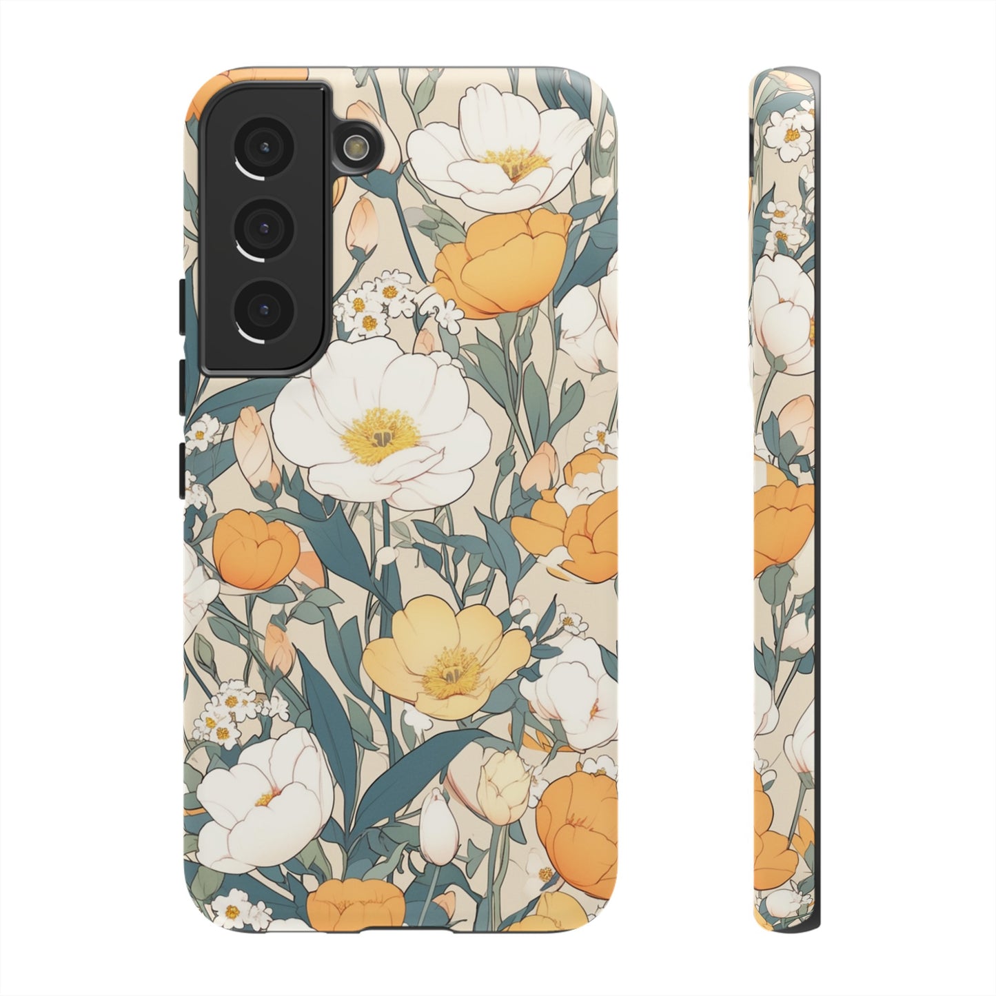 Tall White Flowers iPhone Case / Samsung Case