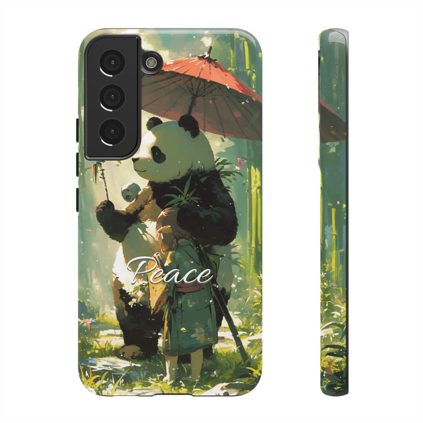 Japanese Aesthetic Vintage Panda iPhone Case / Samsung Case | "Peace"