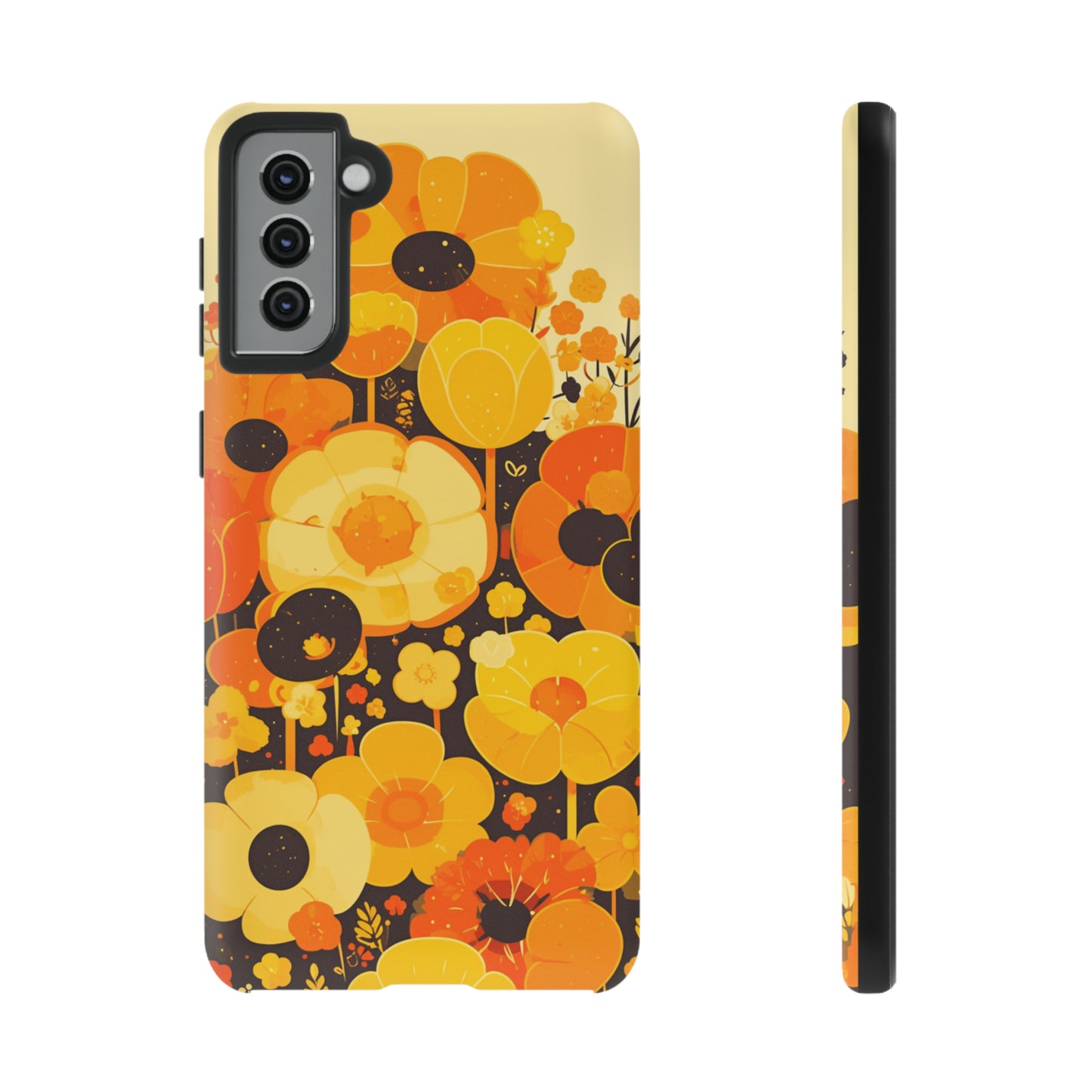 Retro Floral Pattern Illustrations iPhone Case / Samsung Case, Gift for Floral Lovers, Gift for Her