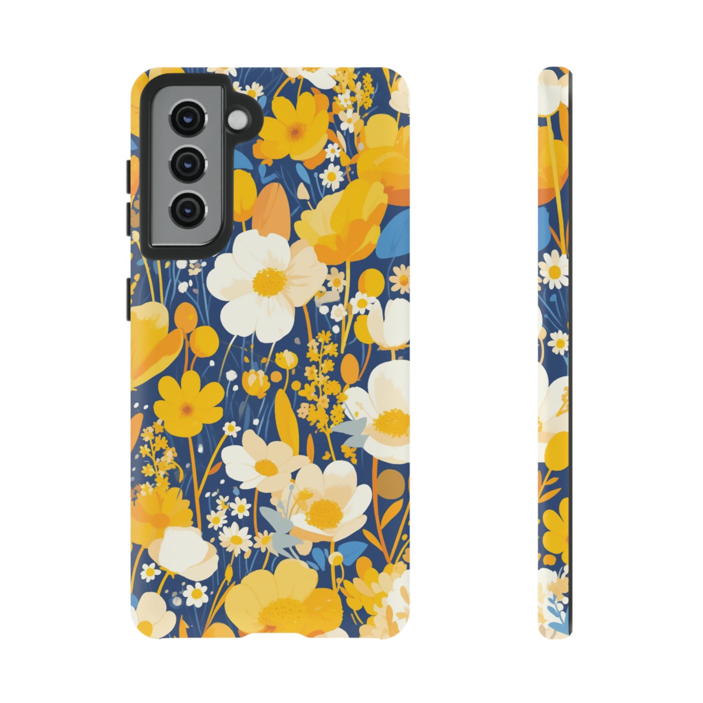 Wildflower Abstract Retro 70s iPhone Case / Samsung Case