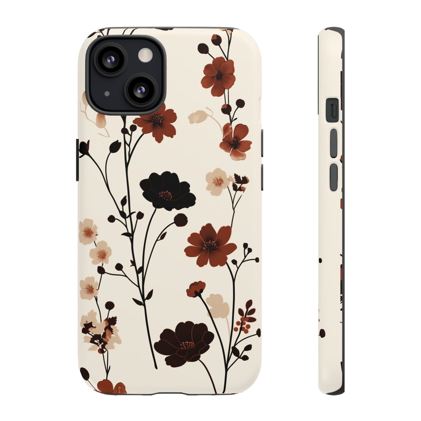 Minimalistic Tall Wildflowers iPhone Case