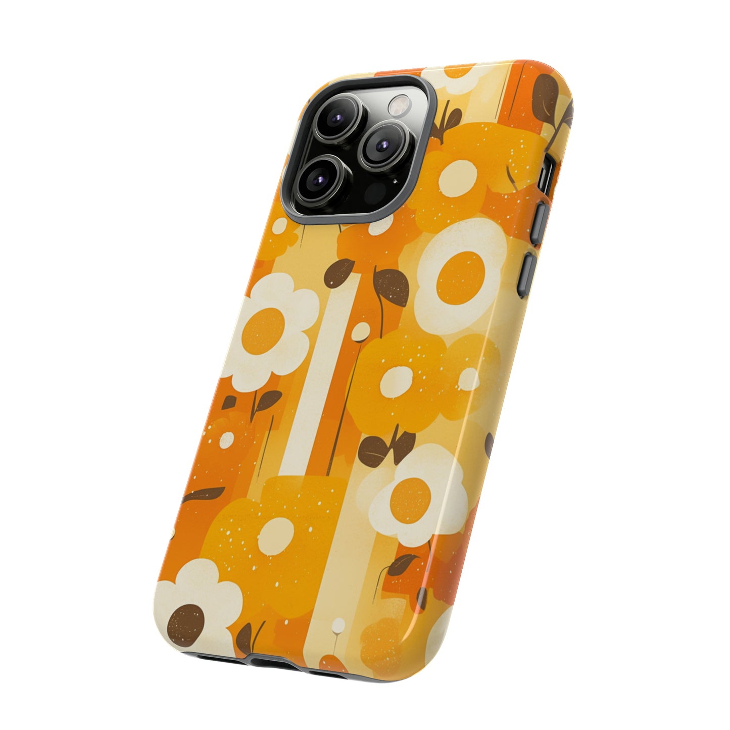 Retro 70s Abstract Flower Patterns iPhone Case / Samsung Case