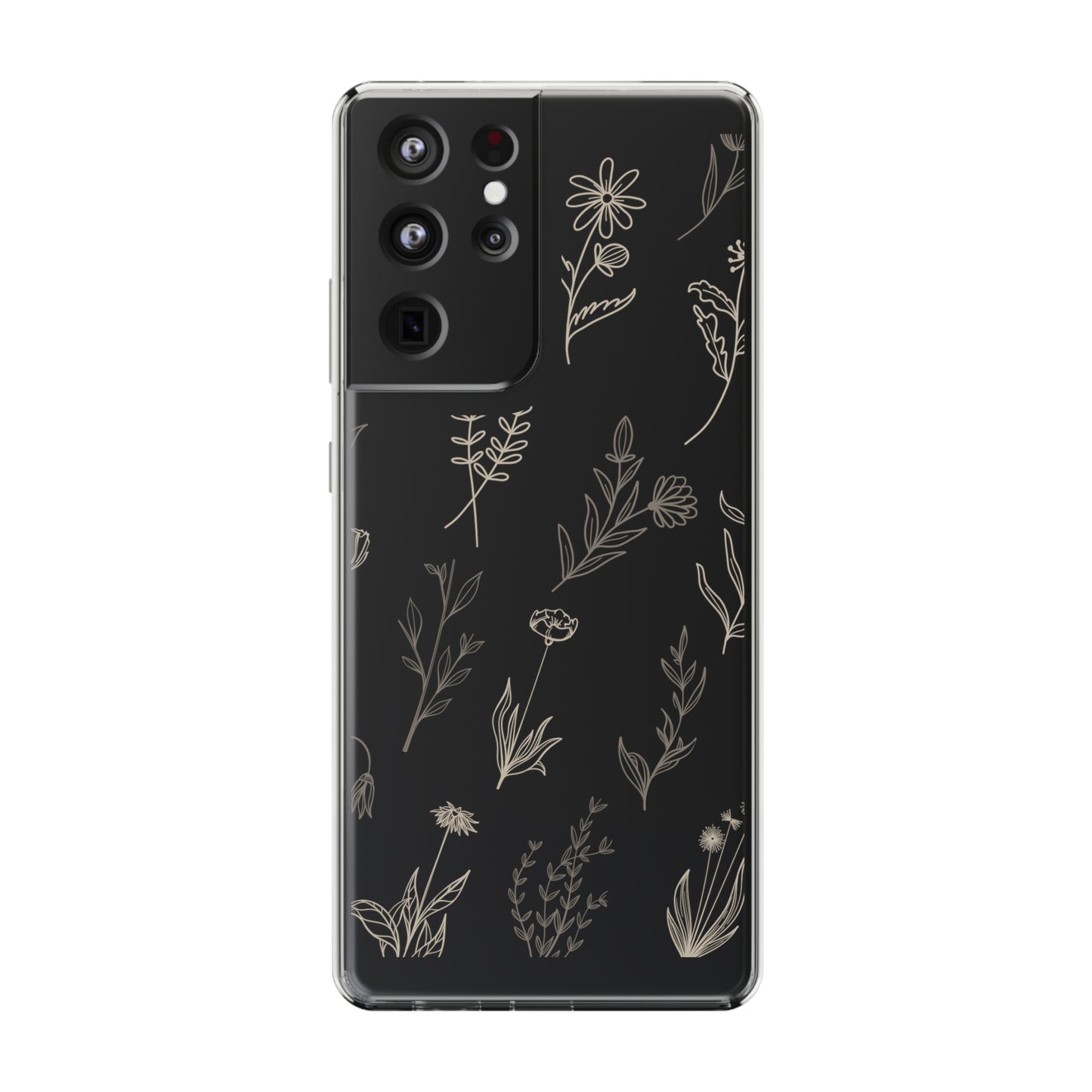 Golden Floral Sea | Clear iPhone Case / Samsung Case